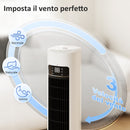 Raffrescatore d'Aria Evaporativo 3L Serbatoio 48° Oscillazione 3 Velocità e Modalità Bianco      