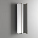 Mobile Bagno Sospeso 135 cm Lavabo e Specchio TFT Mactan Destra Bianco e Noce