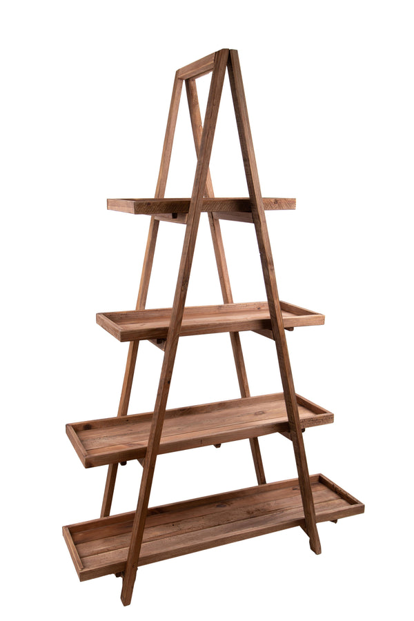 Scaffale Portavasi 4 Livelli 120x43 H 182 cm Legno prezzo