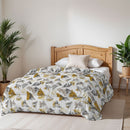 Trapunta Invernale Stampata in Microfibra 200gr Double Face Urban Giallo Varie Misure