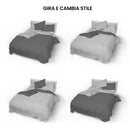 Copripiumino con Sacco e Federe Doubleface Grigio Chiaro\/Fumo