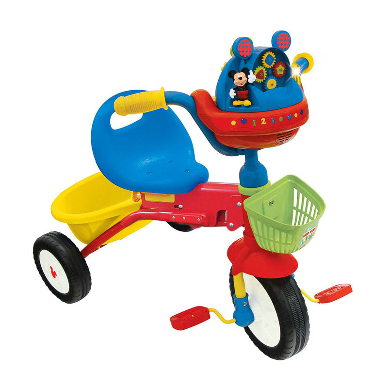 Triciclo Topolino Mickey Pieghevole con Luci e Suoni per Bambini
