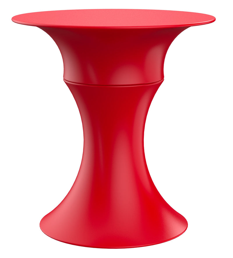 Tavolino da Giardino Componibile Ø37x47 cm in Resina Arkema Olimpo Cherry