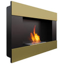 Camino a Bioetanolo da Parete 90x65,2 cm Flig Boston Oro Senza Vetro