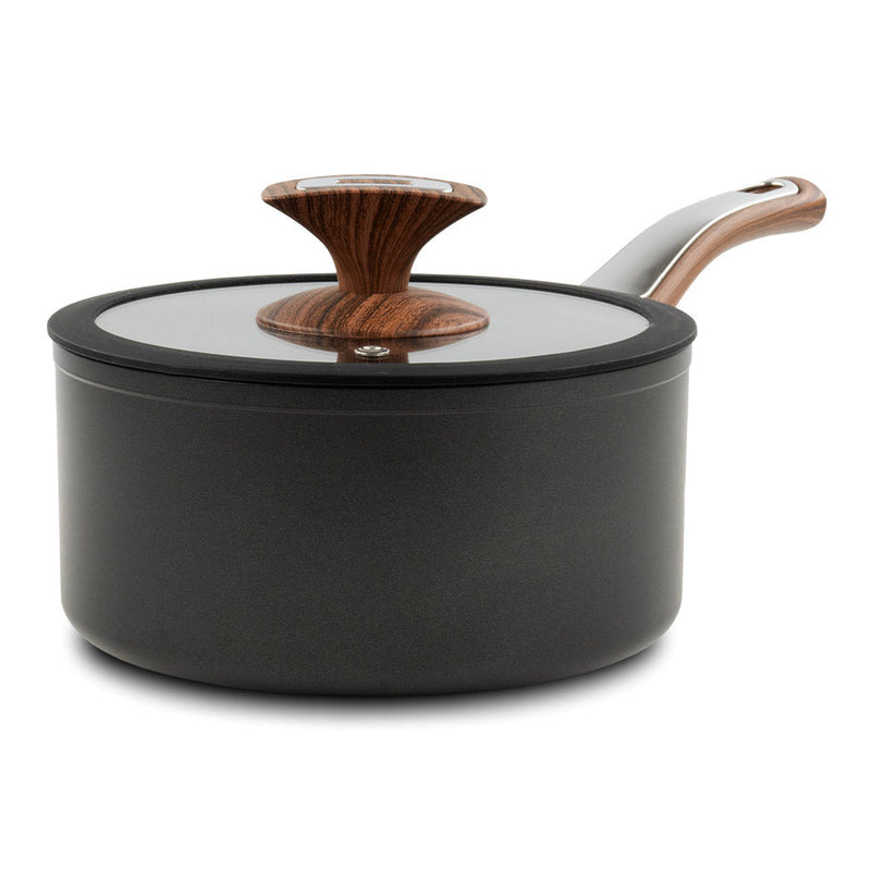 Casseruola Ø18 cm Antiaderente Induzione Silex Elegance Wood Nero