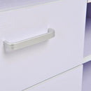 Mobile TV in Legno 2 Cassetti e 1 Anta Bianco 60x65x35 cm 