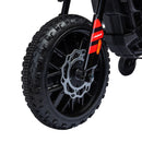 Moto Elettrica per Bambini 3+ Anni con 12V Doppi Motori e Rotelle Rimovibili Capacità 30kg Bianco      