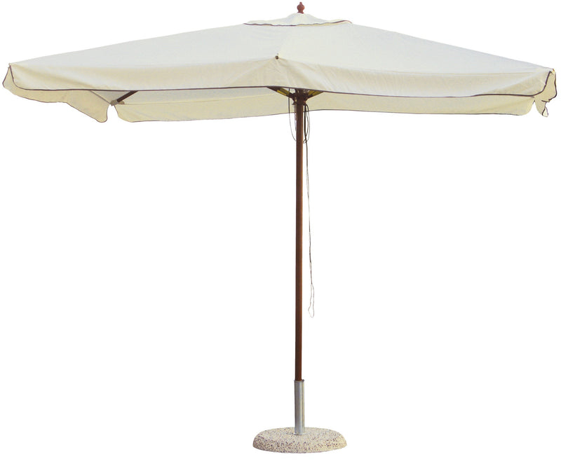 Ombrellone da Giardino 2x3 m Palo Ø48 mm in Legno Morel Ecrù