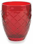 Confezione 6 Bicchieri Acqua in Vetro 350ml Villa d'Este Home Tivoli Rombi