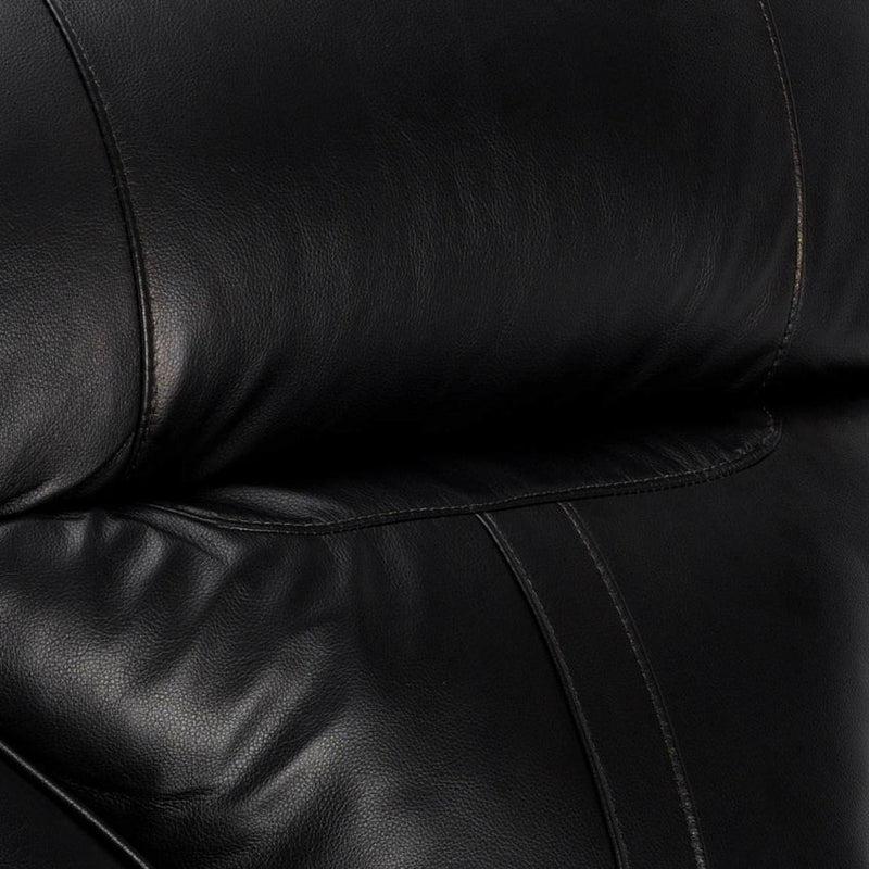 Poltrona Relax Reclinabile Manuale 90x74x130 cm in Similpelle Nero