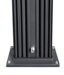 Doccia Solare Ibrida da Giardino 40L Miscelatore e Doccetta Lavapiedi Antracite/Inox