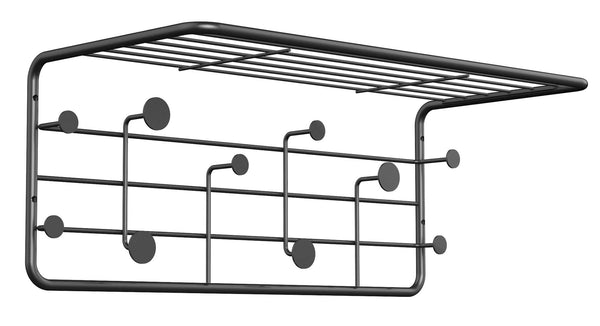 Motti Wandgarderobe aus schwarzem Metall 51,4x24x21 cm online