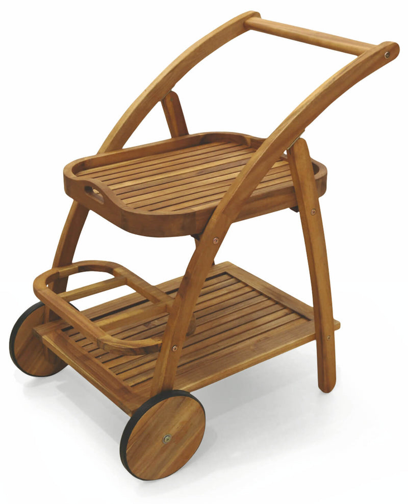 Carrello da Giardino Portavivande in Legno di Acacia Soriani Bali