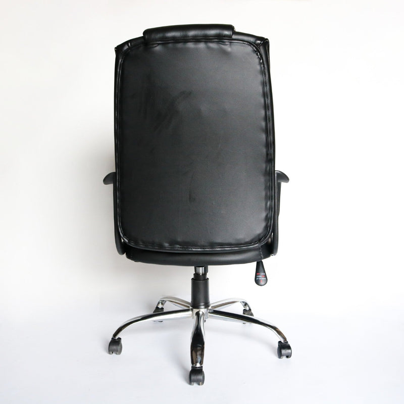 Sedia da Ufficio Direzionale in Similpelle Vandi Directory Nera