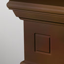 Camino a Bioetanolo da Pavimento 110x36x100 cm Cambridge in Legno Marrone