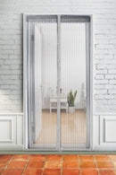 Tenda Zanzariera Magnetica 16 Magneti 130x220 cm Soriani Zanzibar Bianca