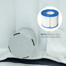 Set 6 Filtri per Piscine e Spa Gonfiabili  Ø10,5x8 cm in Tessuto non Tessuto Blu e Bianco