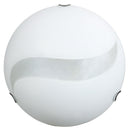 Plafoniera 1xE27 Ganci Cromo Vetro Lastra Serigrafato Bi C/Graniglia E-Energy Astrid