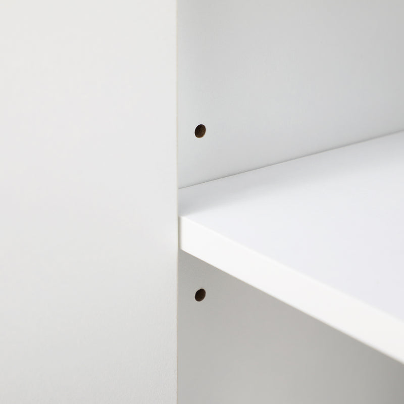 Credenza 12 Ripiani Interni 120x35x85 cm in Truciolato Bianco