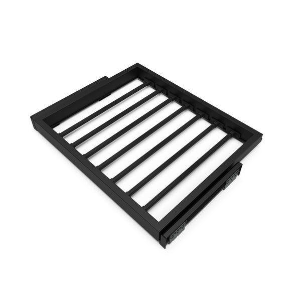 Kit 7 Aste Pantaloni e 2 Vassoi per Armadio 600 mm in Acciaio Emuca Nero acquista