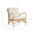 Poltrona 62x82x73h cm con Cuscini Alicante 