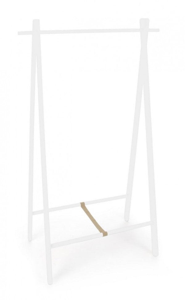 Appendiabiti da Terra 91x50x151 cm Daiki in Legno Bianco