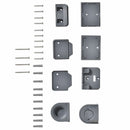 Barriera di Sicurezza per Cani Estensibile fino 140 cm per Porte e Scale Grigio