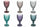Set mit 6 Glasbechern 280 ml Villa d'Este Home Schloss Tivoli
