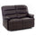 Manuell verstellbares 2-Sitzer-Sofa aus braunem Mara-Kunstleder