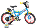 Bicicletta per Bambini 16" Marvel Spidey Freni Caliper e Stabilizzatori in Acciaio Hi-Ten Azzurro