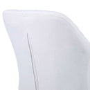 Poltrona Sedia Dondolo Relax Base Slitta Scandinavo Imbottita Design Unic Crema