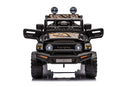 Macchina Elettrica per Bambini 12V Toyota Cruiser Nera Mimetica