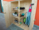 Casetta Box da Giardino per Attrezzi 150x70 cm in Legno Armadio Space