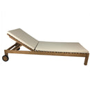 Cuscino per Lettino Prendisole Elafonisi Sfoderabile Spesso 5 cm Crema      