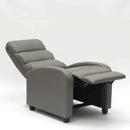 Poltrona Relax Reclinabile Manuale 69x91x102 cm in Similpelle Grigio