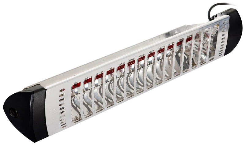 Stufa Elettrica ad Infrarossi 91,2x15x10 cm da Parete 1800W Moel Sharklite