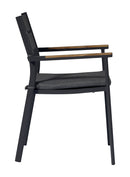 Sedia Impilabile da Giardino 56x55x80 cm in Alluminio Malibù Grigio