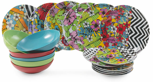 18-teiliges Tafelservice aus Porzellan und Steinzeug Villa d'Este Home Tivoli Carribbean Queen online