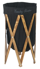 Portabiancheria in Legno di Pino 40x40x70 cm Fumer Maya Noce