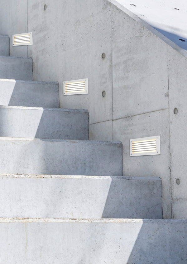 LED-Außenwandleuchte aus mattweißem Aluminium acquista