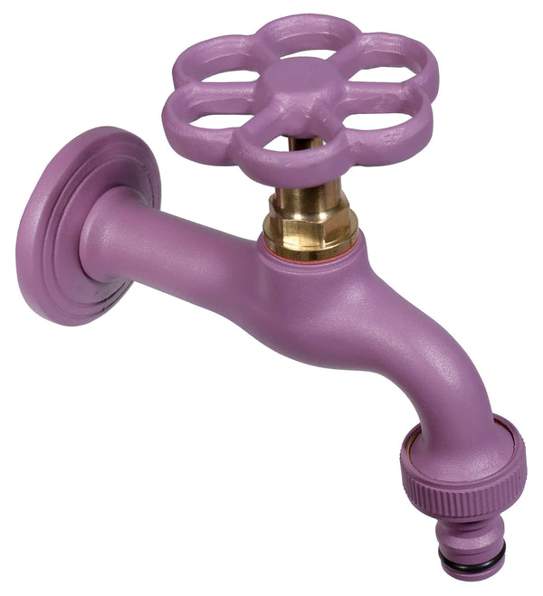 acquista Rubinetto Colorato per Fontana da Giardino in Ottone Belfer RUB/024 Viola