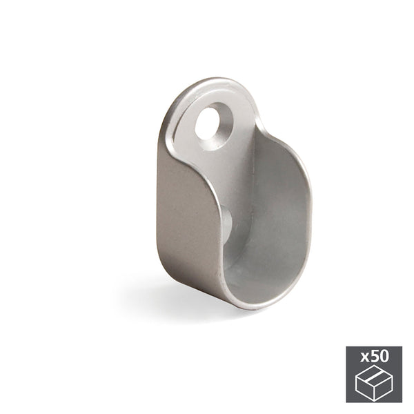 Emuca Kleiderbügelhalter Zama Metallic Grau 50 Stück prezzo