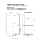 Mobile Lavanderia a Colonna per Lavatrice e Asciugatrice Senza Ante 70x70x174A cm in Nobilitato Unika Olmo Scuro
