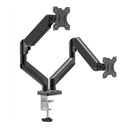 Supporto TV Doppio 15-32" Standard VESA 75-100 Portata fino a 10 kg Bracci Orientabili 