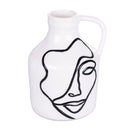 Vaso con Viso 14x13x19 cm  in Ceramica VdE Tivoli 1996 Vis a Vis