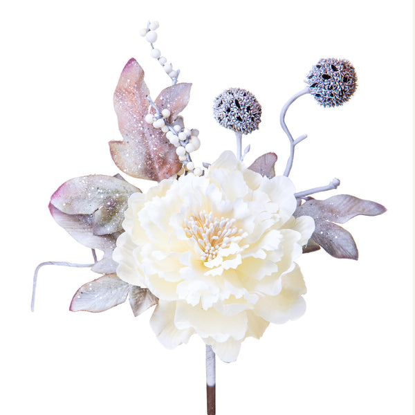 sconto Set mit 24 Pink Picks H23cm Creme