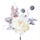 Set mit 24 Pink Picks H23cm Creme