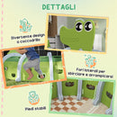 Tunnel per Bambini 3-6 Anni a Forma di Coccodrillo in Plastica Verde   
