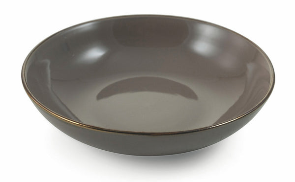 sconto Set mit 6 tiefen Tellern Ø20x5 cm aus Steingut Villa d'Este Home Tivoli Royal Passion Brown