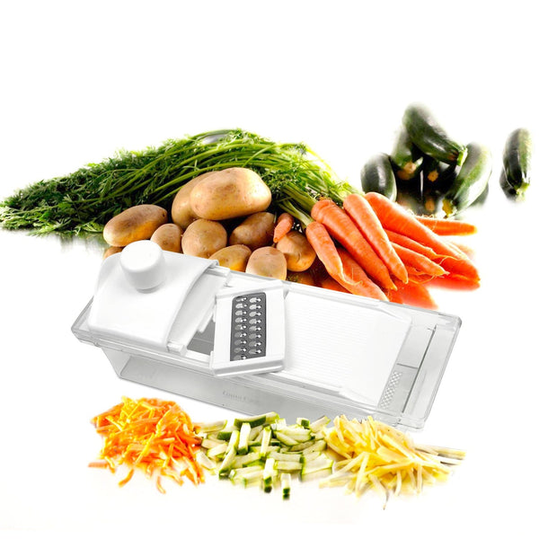 online Gemüseschneider 5 Funktionen, Reibe, Schneidemaschine für Obst und Gemüse